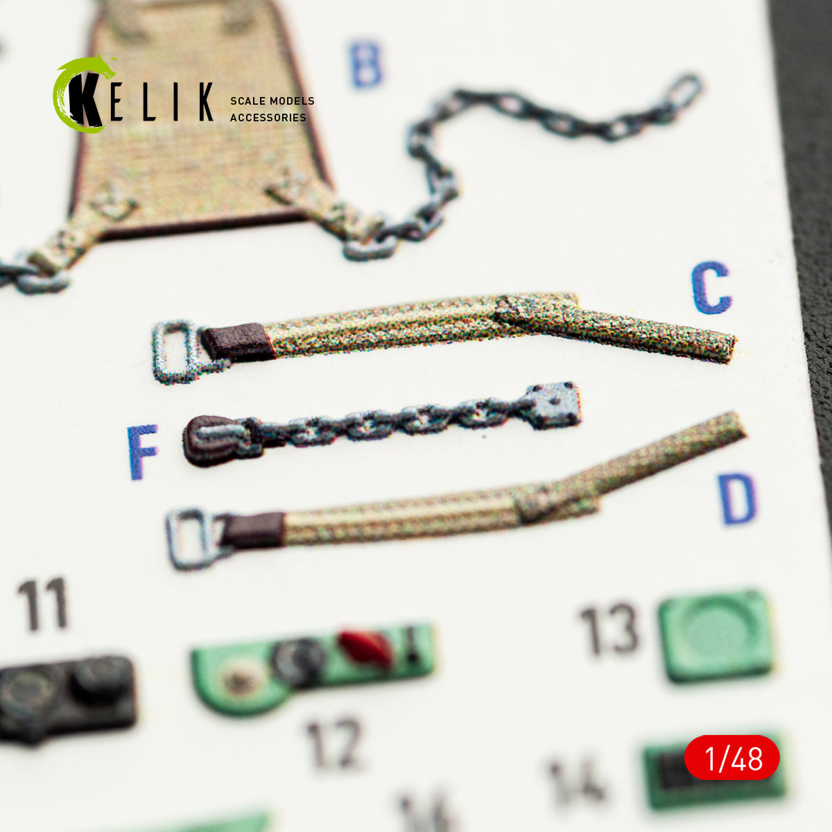 KELIK K48163 MC.200 - interior 3D decals for Italeri kit 1/48 – obrázek 6