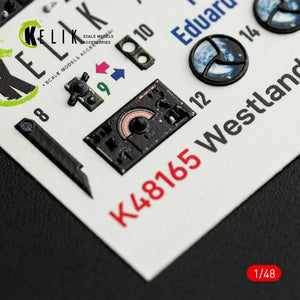 KELIK K48165 Westland Lysander Mk.III - interior 3D decals for Eduard kit 1/48 – obrázek 6