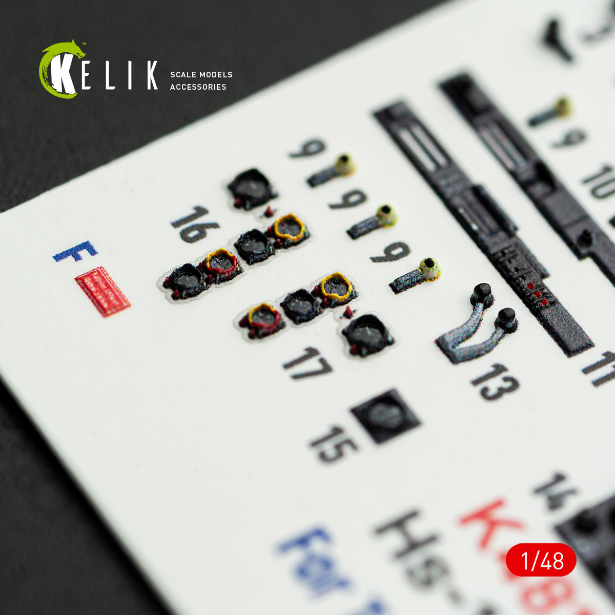 KELIK K48167 Hs-129 B - interior 3D decals for Takom kit 1/48 – imagen 6