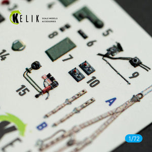 KELIK K72237 Spitfire PR A/B/E Types - interior 3D decals for IBG Models kit 1/72 – zdjęcie 6