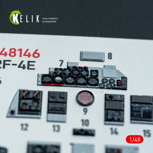 KELIK K48146 RF-4E - interior 3D decals for Hasegawa kit 1/48 – image 11