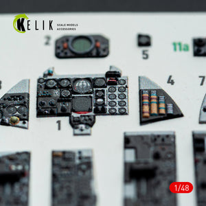 KELIK K48148 F-4E - interior 3D decals for Hasegawa kit 1/48 – image 9