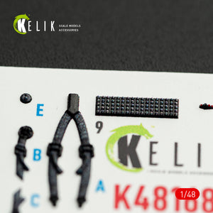 KELIK K48168 MH-61 Little Bird - interior 3D decals for ICM kit 1/48 – zdjęcie 7