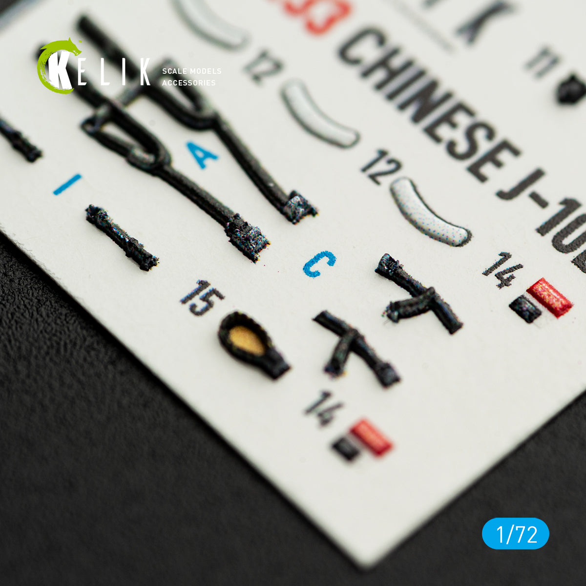 KELIK K72233 Chinese1-10B - interior 3D decals for Trumpeter kit 1/72 – immagine 7
