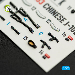 KELIK K72233 Chinese1-10B - interior 3D decals for Trumpeter kit 1/72 – immagine 7