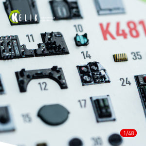 KELIK K48161 F-14A - interior 3D decals for GWH kit 1/48 – imagen 8