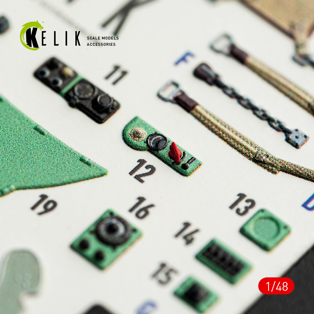 KELIK K48163 MC.200 - interior 3D decals for Italeri kit 1/48 – obrázek 8