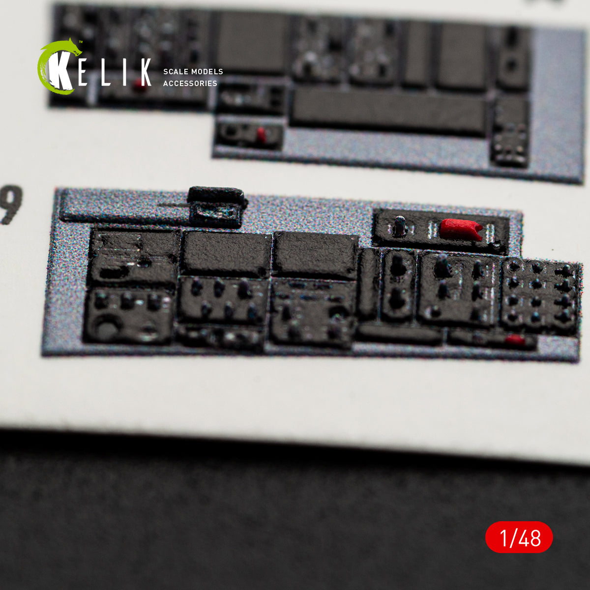 KELIK K48169 F-16I SUFA - interior 30 decals for GWH kit 1/48 – obrázek 13
