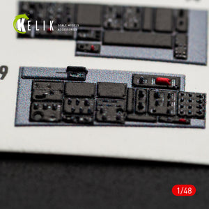 KELIK K48169 F-16I SUFA - interior 30 decals for GWH kit 1/48 – obrázek 13