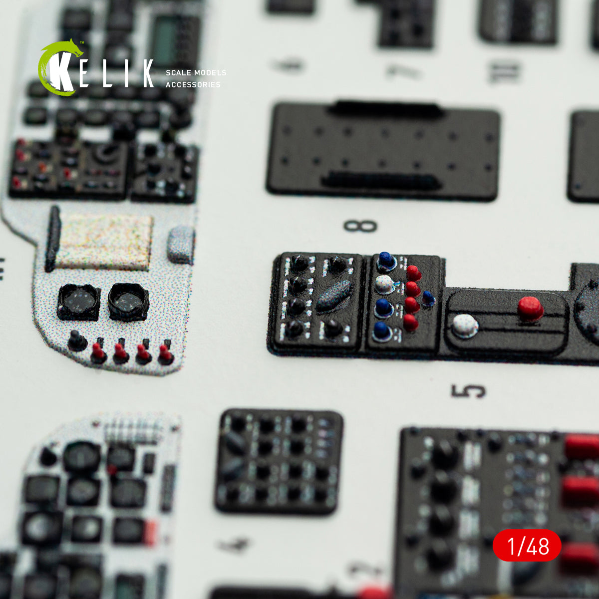 KELIK K48172 H-34A/UH-34D - interior 3D decals for Italeri kit 1/48 – Bild 8
