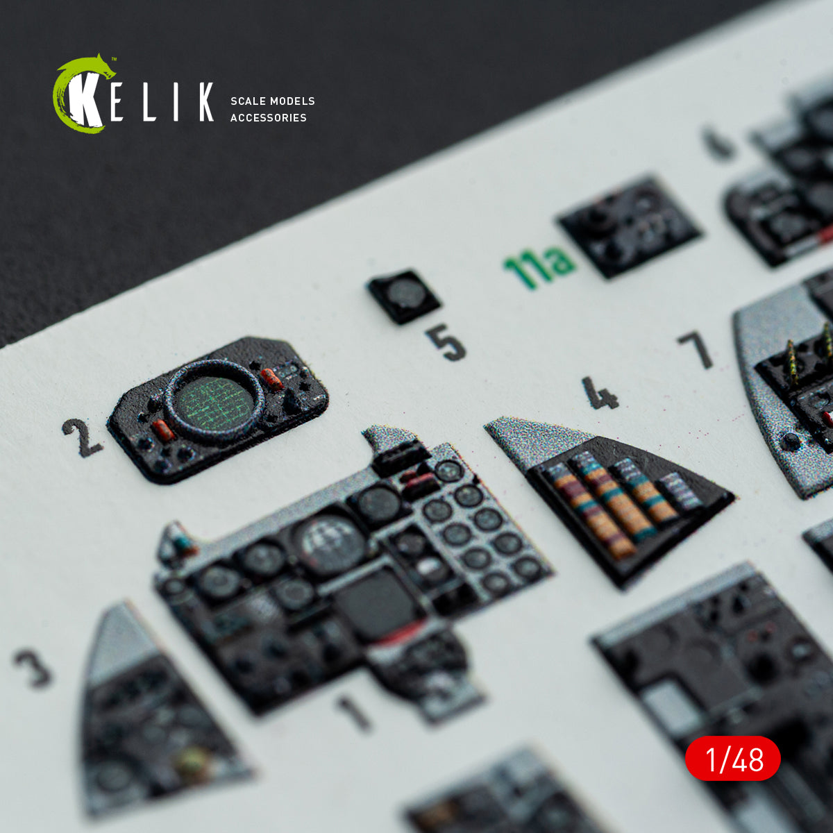 KELIK K48148 F-4E - interior 3D decals for Hasegawa kit 1/48 – image 11