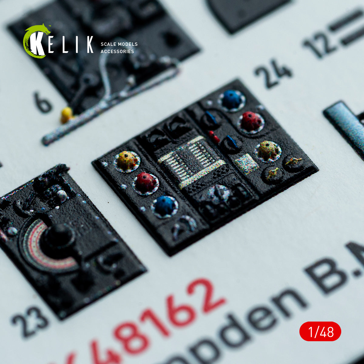 KELIK K48162 Hampden B.Mk.1 - interior 3D decals for ICM kit 1/48 – image 10