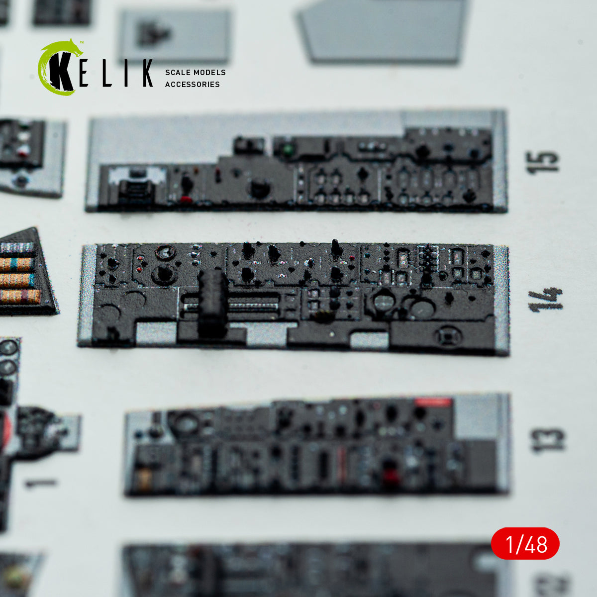 KELIK K48148 F-4E - interior 3D decals for Hasegawa kit 1/48 – image 12