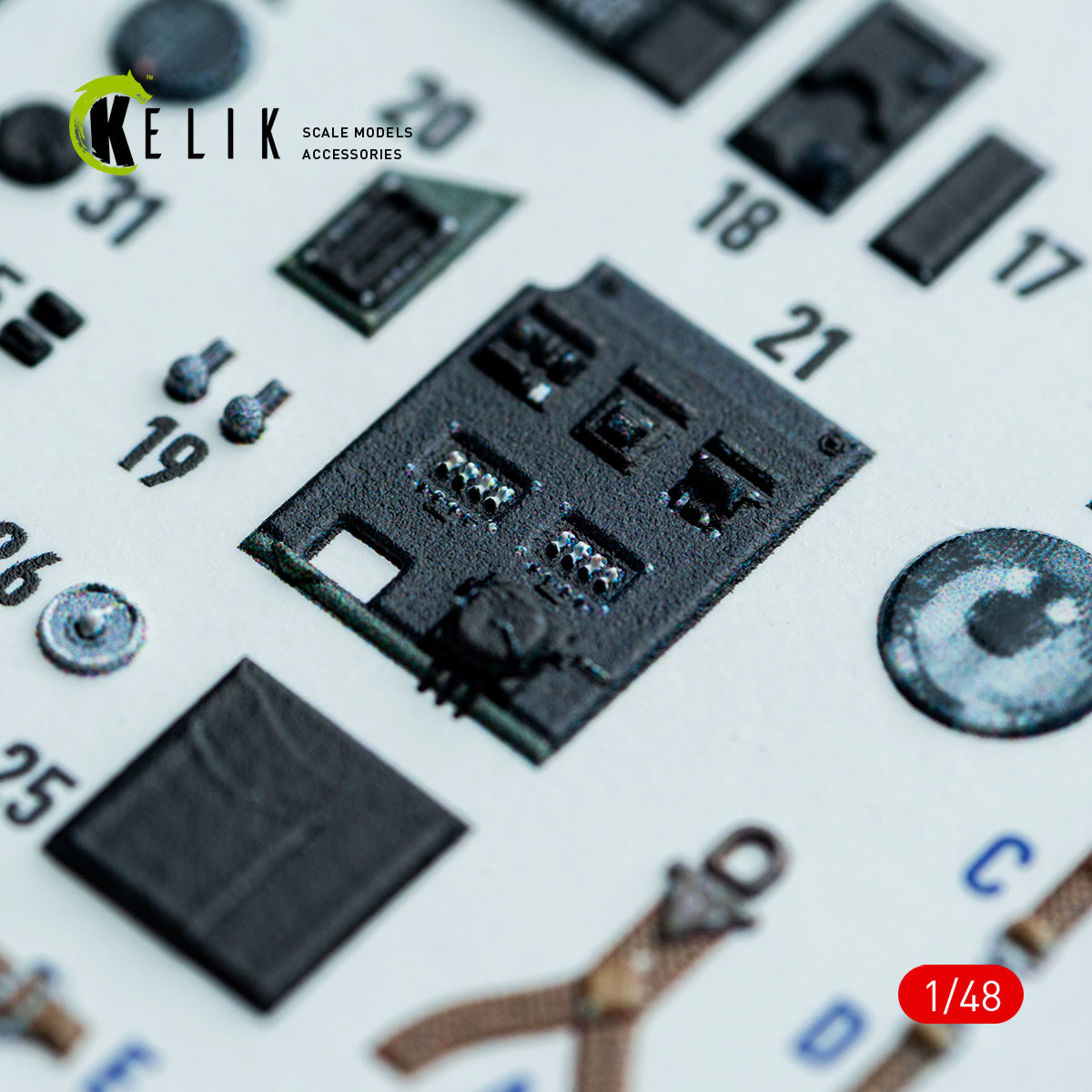 KELIK K48162 Hampden B.Mk.1 - interior 3D decals for ICM kit 1/48 – image 12