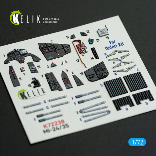 KELIK K72238 Mi-35/24 - interior 30 decals for Italeri kit 1/72 – Bild 6