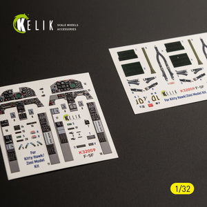 KELIK K32059 F-5F - interior 3D decals for Kitty Hawk/Zimi models kit 1/32 – obrázek 15