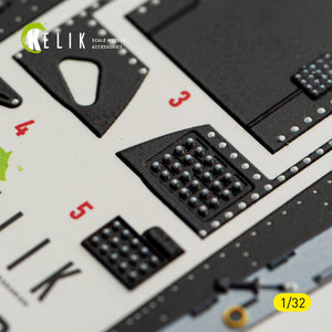KELIK K32062 A-7D CORSAIR II - interior 30 decals for Trumpeter kit 1/32 – immagine 2