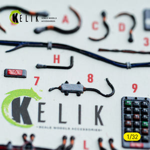 KELIK K32051 F-15C (early) - interior 30 decals for Tamiya kit 1/32 – immagine 3