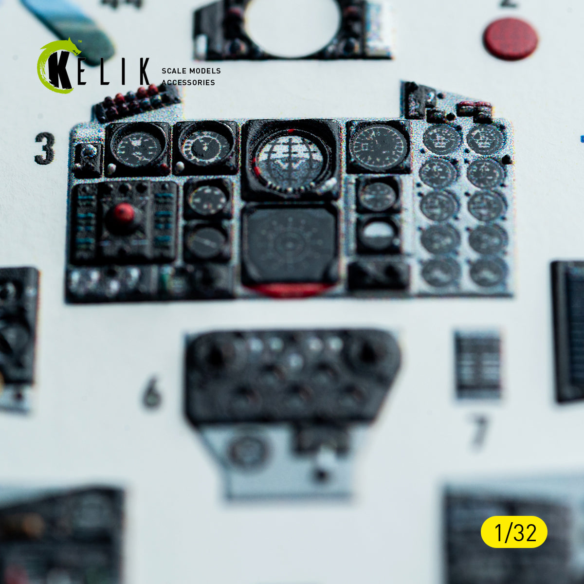 KELIK K32048 F-4C - interior 3D decals for Tamiya kit 1/32 – immagine 4