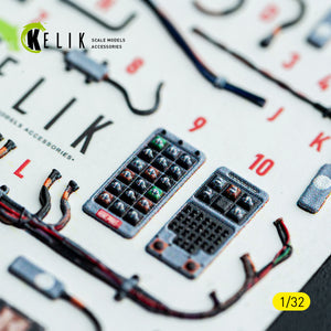 KELIK K32052 F-15C MSIP II - interior 3D decals for Tamiya kit 1/32 – zdjęcie 4