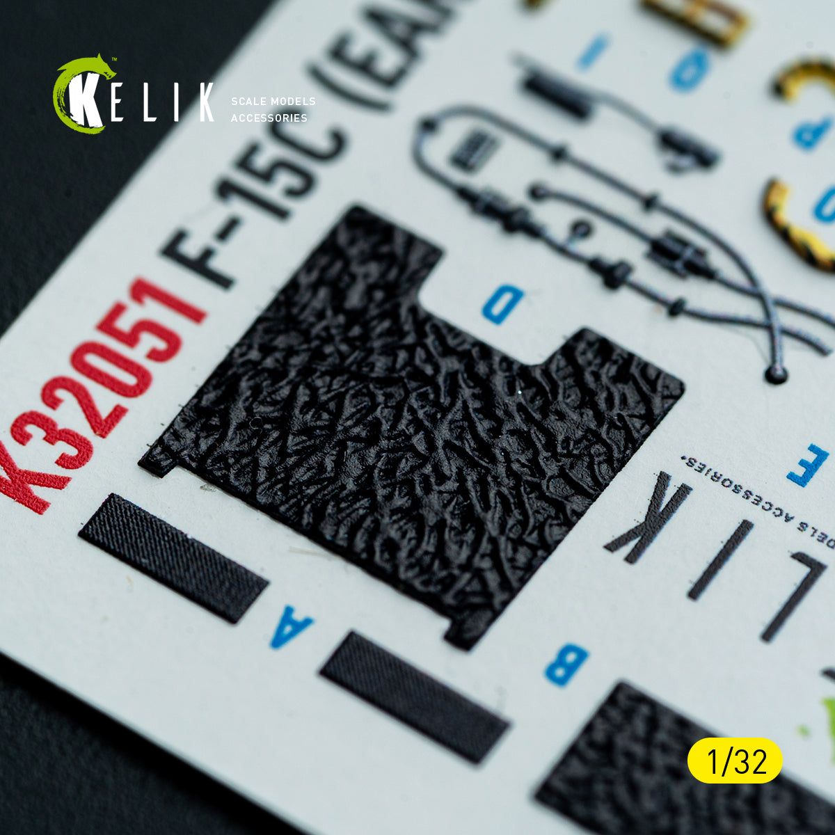 KELIK K32051 F-15C (early) - interior 30 decals for Tamiya kit 1/32 – immagine 5
