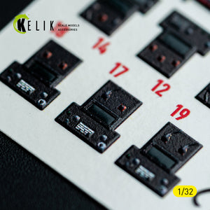 KELIK K32052 F-15C MSIP II - interior 3D decals for Tamiya kit 1/32 – zdjęcie 5