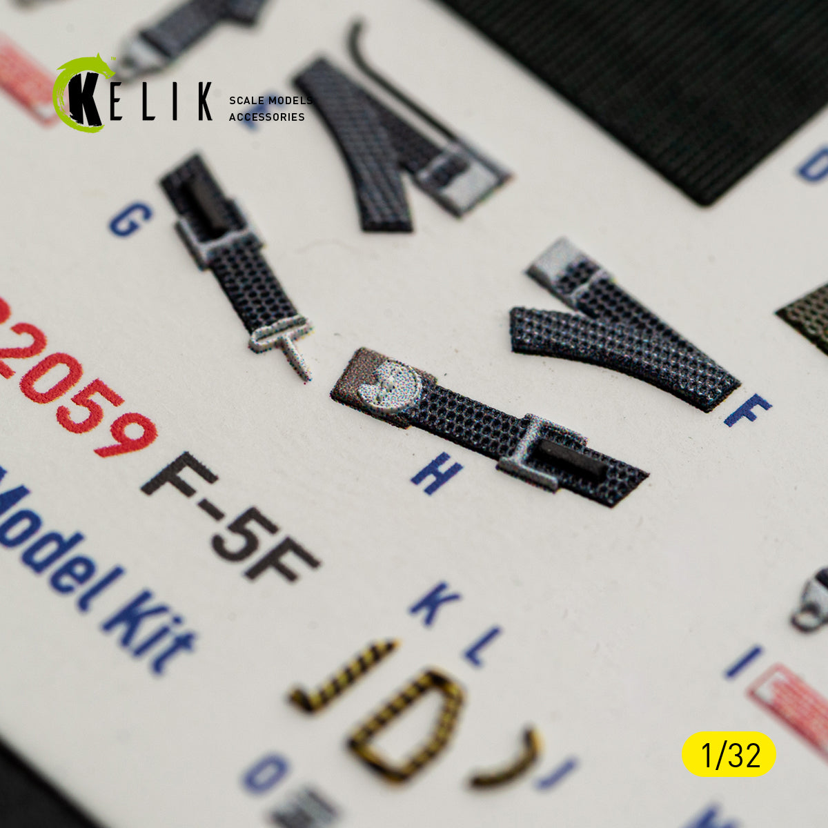 KELIK K32059 F-5F - interior 3D decals for Kitty Hawk/Zimi models kit 1/32 – obrázek 12