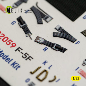 KELIK K32059 F-5F - interior 3D decals for Kitty Hawk/Zimi models kit 1/32 – obrázek 12