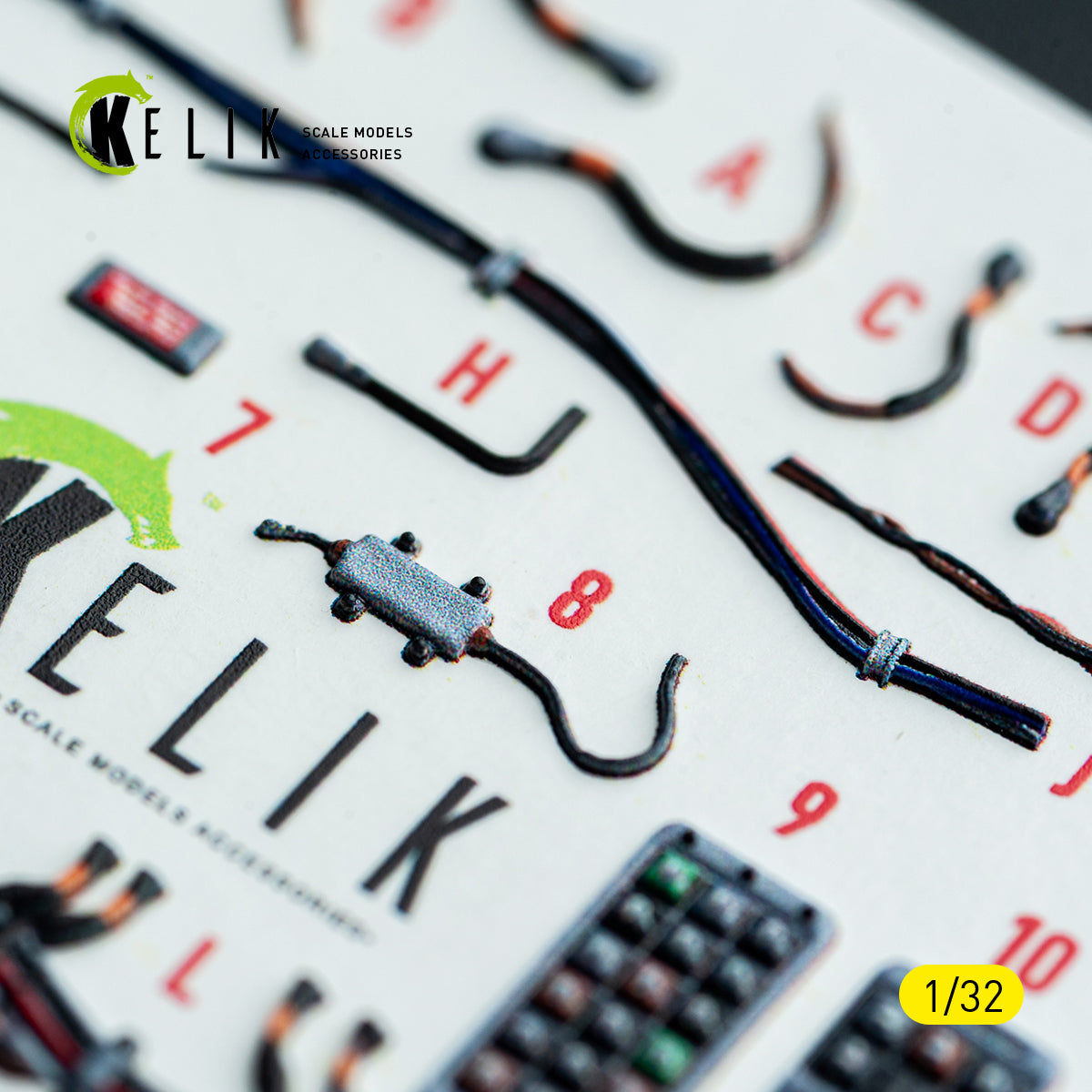 KELIK K32052 F-15C MSIP II - interior 3D decals for Tamiya kit 1/32 – zdjęcie 6