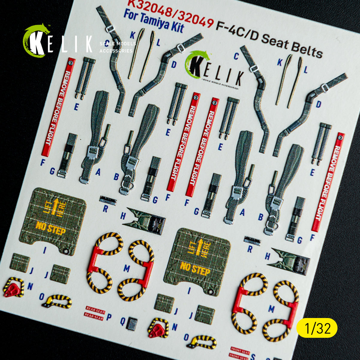 KELIK K32049 F-4D - interior 3D decals for Tamiya kit 1/32 – image 12