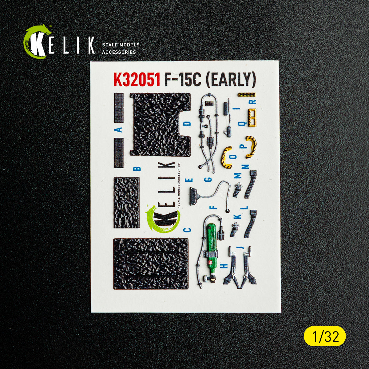 KELIK K32051 F-15C (early) - interior 30 decals for Tamiya kit 1/32 – immagine 8