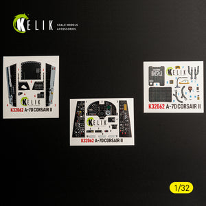 KELIK K32062 A-7D CORSAIR II - interior 30 decals for Trumpeter kit 1/32 – immagine 5