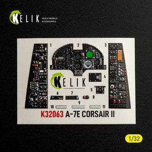 KELIK K32063 A-7E CORSAIR II - interior 3D decals for Trumpeter kit 1/32 – obrázek 6