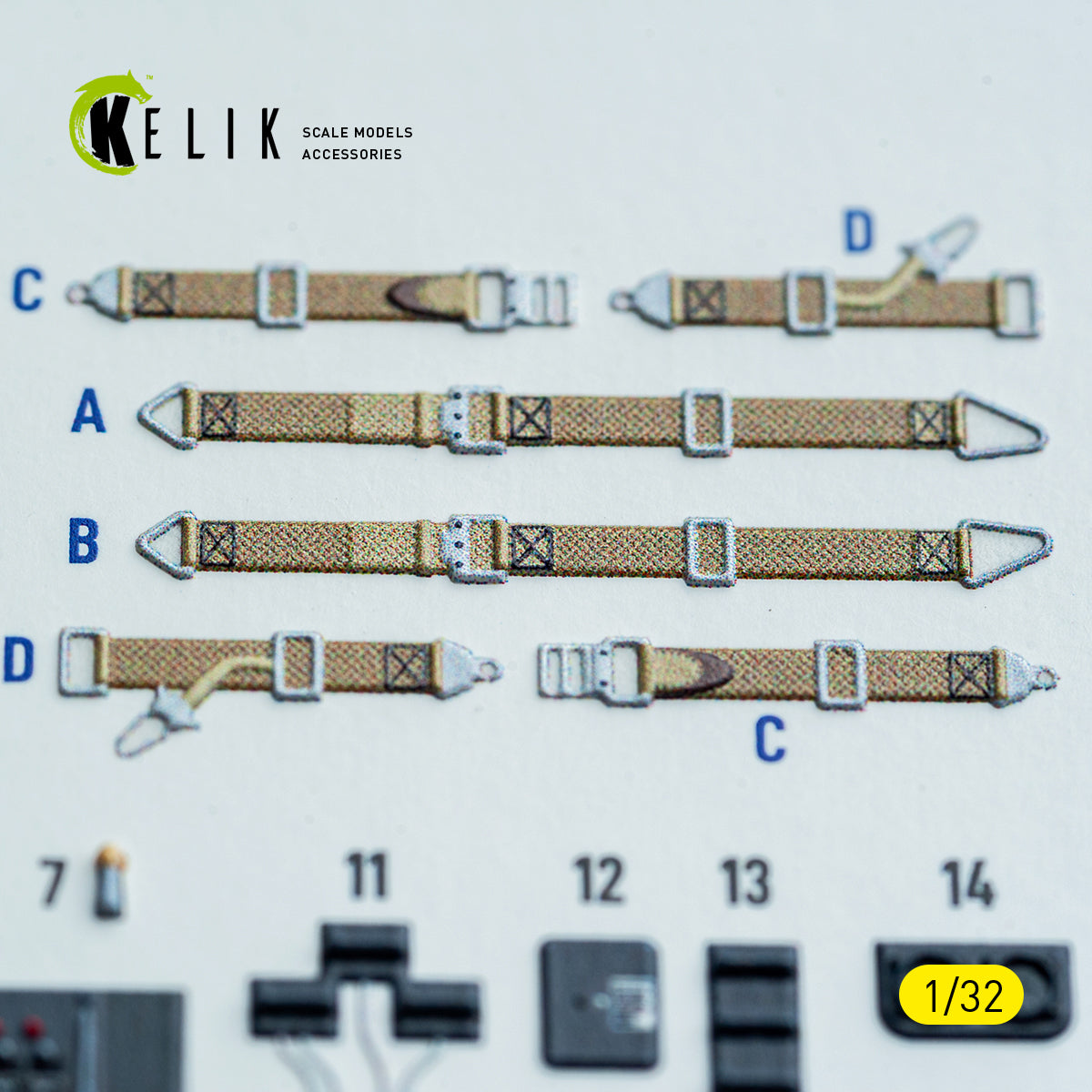 KELIK K32047 Ju-87G - interior 3D decals for Hasegawa kit 1/32 – immagine 4
