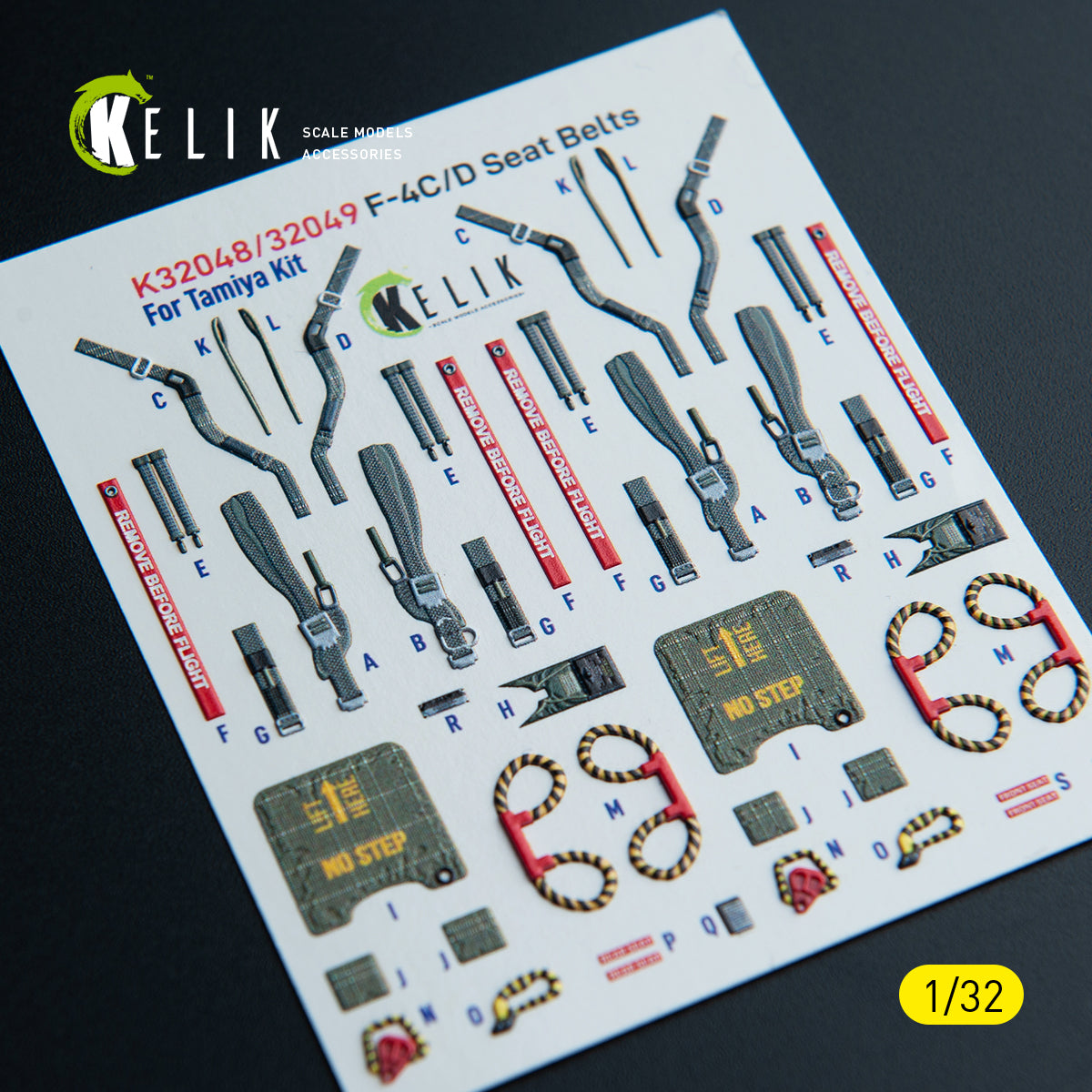 KELIK K32048 F-4C - interior 3D decals for Tamiya kit 1/32 – immagine 8