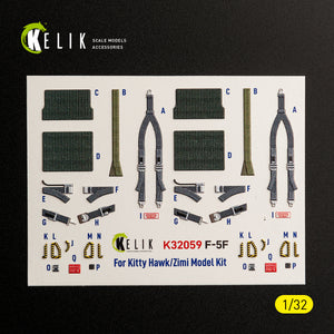 KELIK K32059 F-5F - interior 3D decals for Kitty Hawk/Zimi models kit 1/32 – obrázek 8