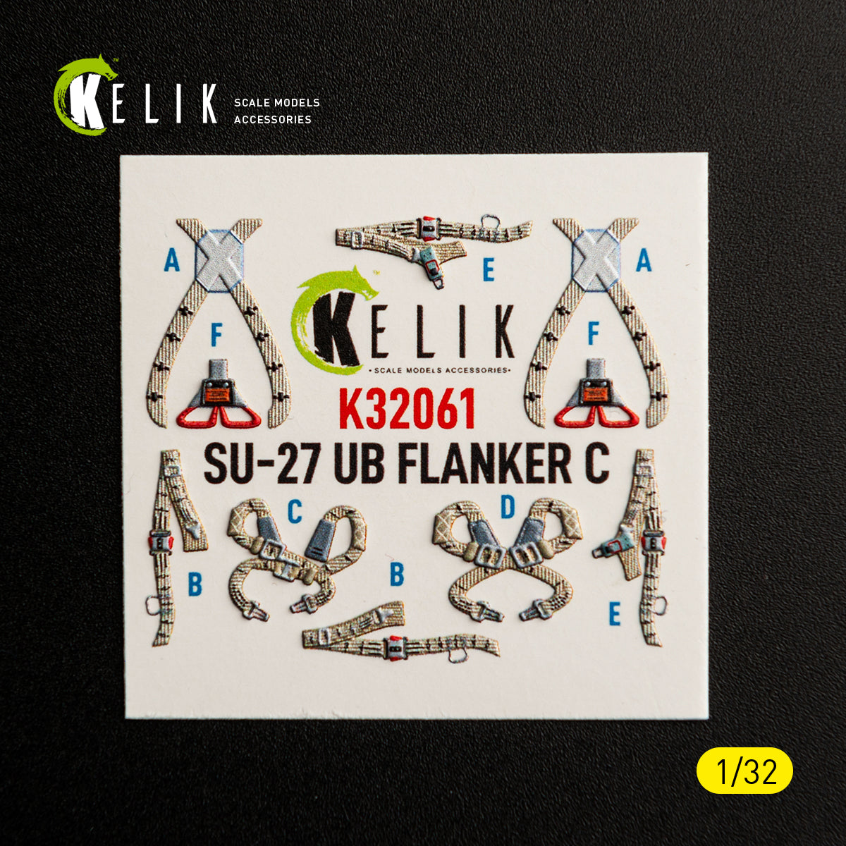 KELIK K32061 SU-27UB Flanker C - interior 3D decals for Trumpeter kit 1/32 – obrázek 7