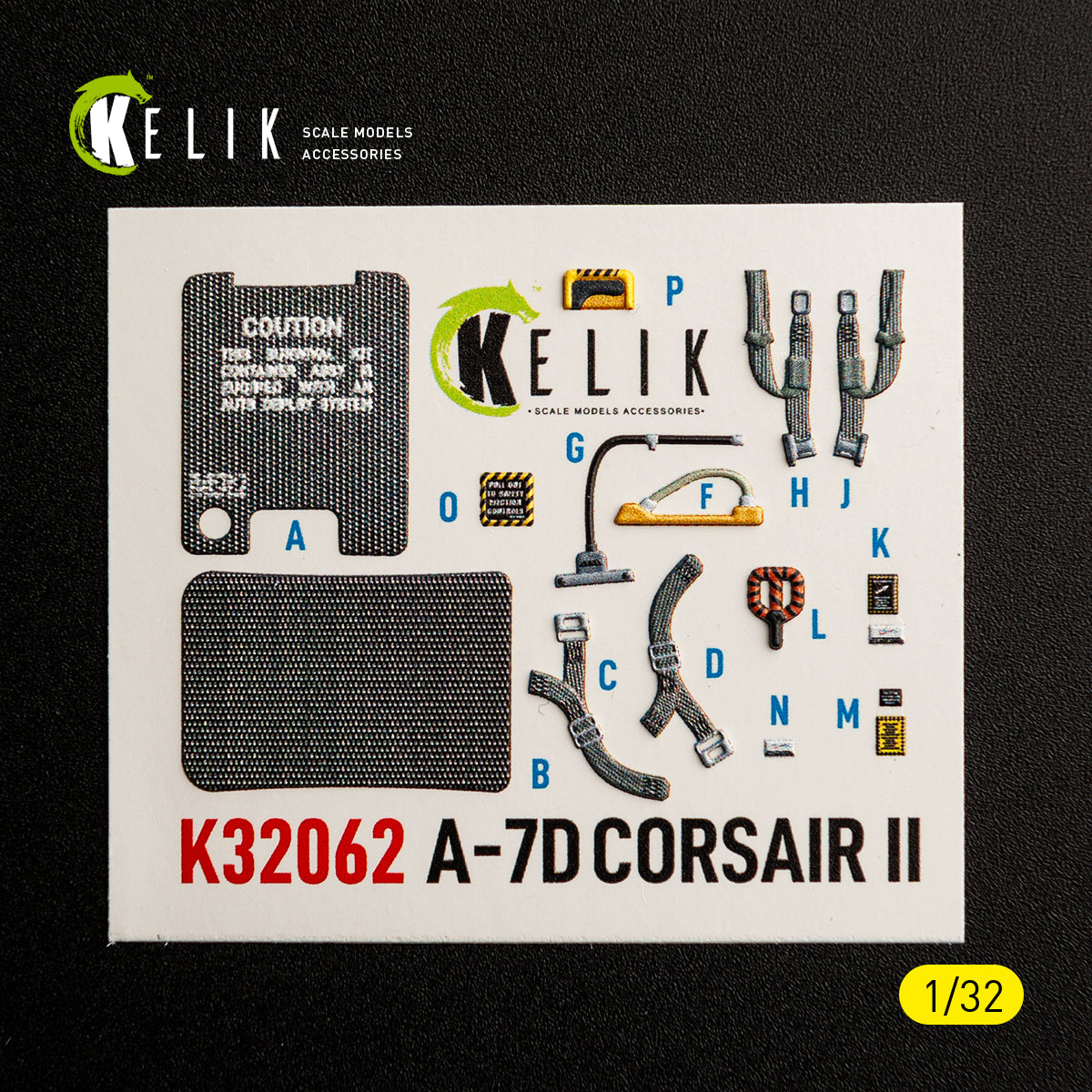 KELIK K32062 A-7D CORSAIR II - interior 30 decals for Trumpeter kit 1/32 – immagine 6