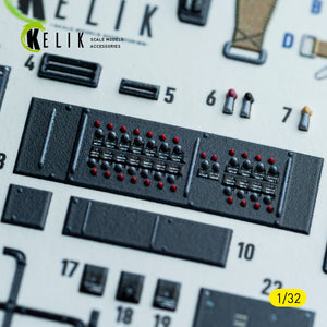 KELIK K32047 Ju-87G - interior 3D decals for Hasegawa kit 1/32 – immagine 5