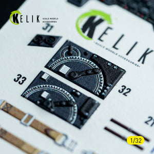 KELIK K32050 Ju-870 - interior 3D decals for Hasegawa kit 1/32 – zdjęcie 5