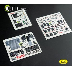 KELIK K32051 F-15C (early) - interior 30 decals for Tamiya kit 1/32 – immagine 10