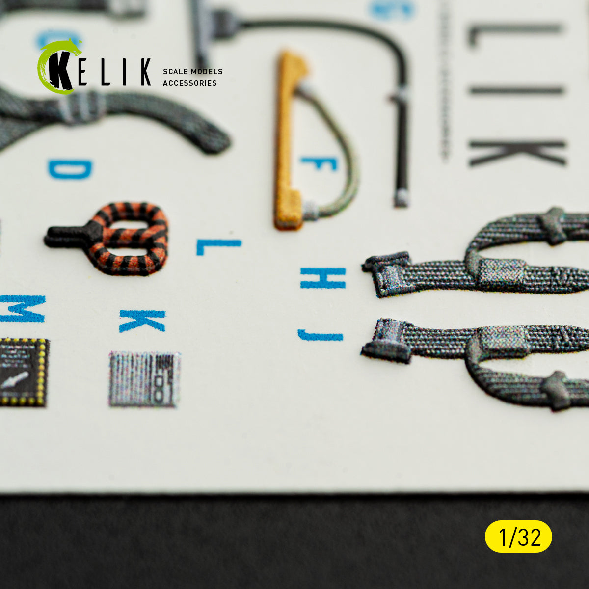 KELIK K32063 A-7E CORSAIR II - interior 3D decals for Trumpeter kit 1/32 – obrázek 8
