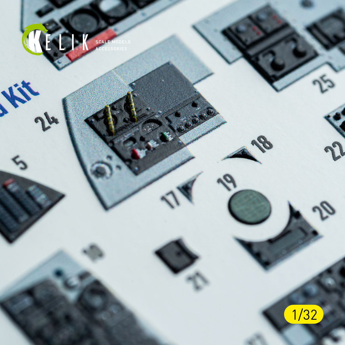 KELIK K32048 F-4C - interior 3D decals for Tamiya kit 1/32 – immagine 10