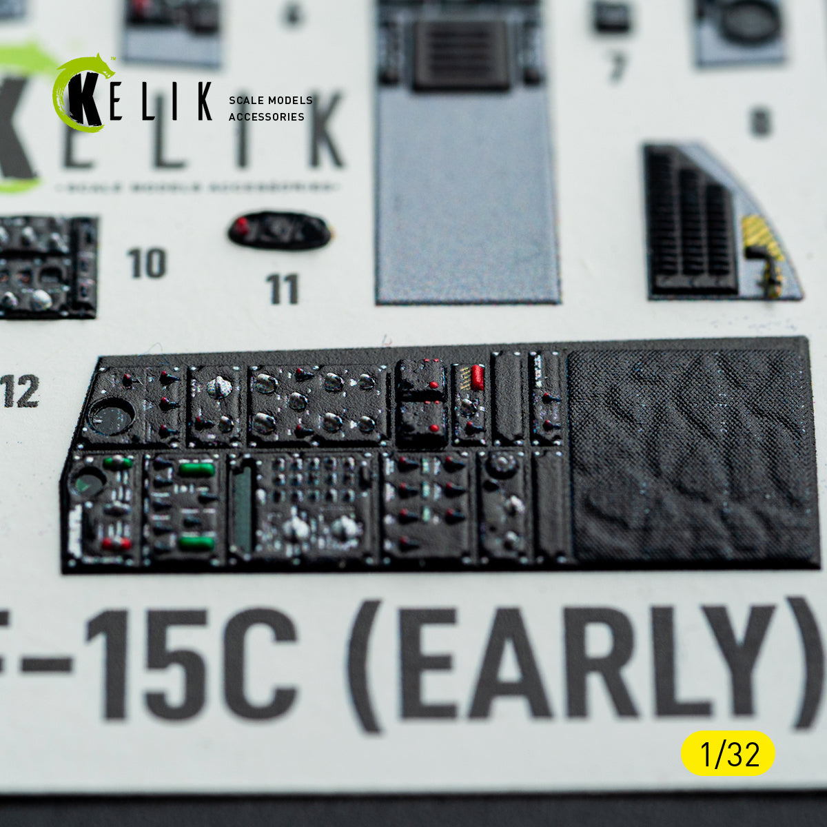 KELIK K32051 F-15C (early) - interior 30 decals for Tamiya kit 1/32 – immagine 11