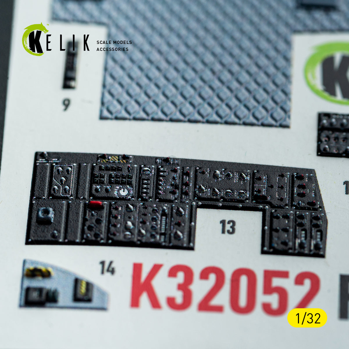 KELIK K32052 F-15C MSIP II - interior 3D decals for Tamiya kit 1/32 – zdjęcie 12