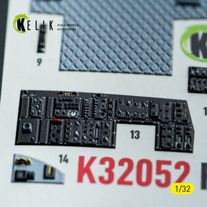 KELIK K32052 F-15C MSIP II - interior 3D decals for Tamiya kit 1/32 – zdjęcie 12