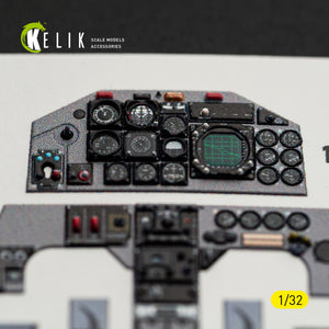 KELIK K32059 F-5F - interior 3D decals for Kitty Hawk/Zimi models kit 1/32 – obrázek 6