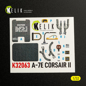 KELIK K32063 A-7E CORSAIR II - interior 3D decals for Trumpeter kit 1/32 – obrázek 9