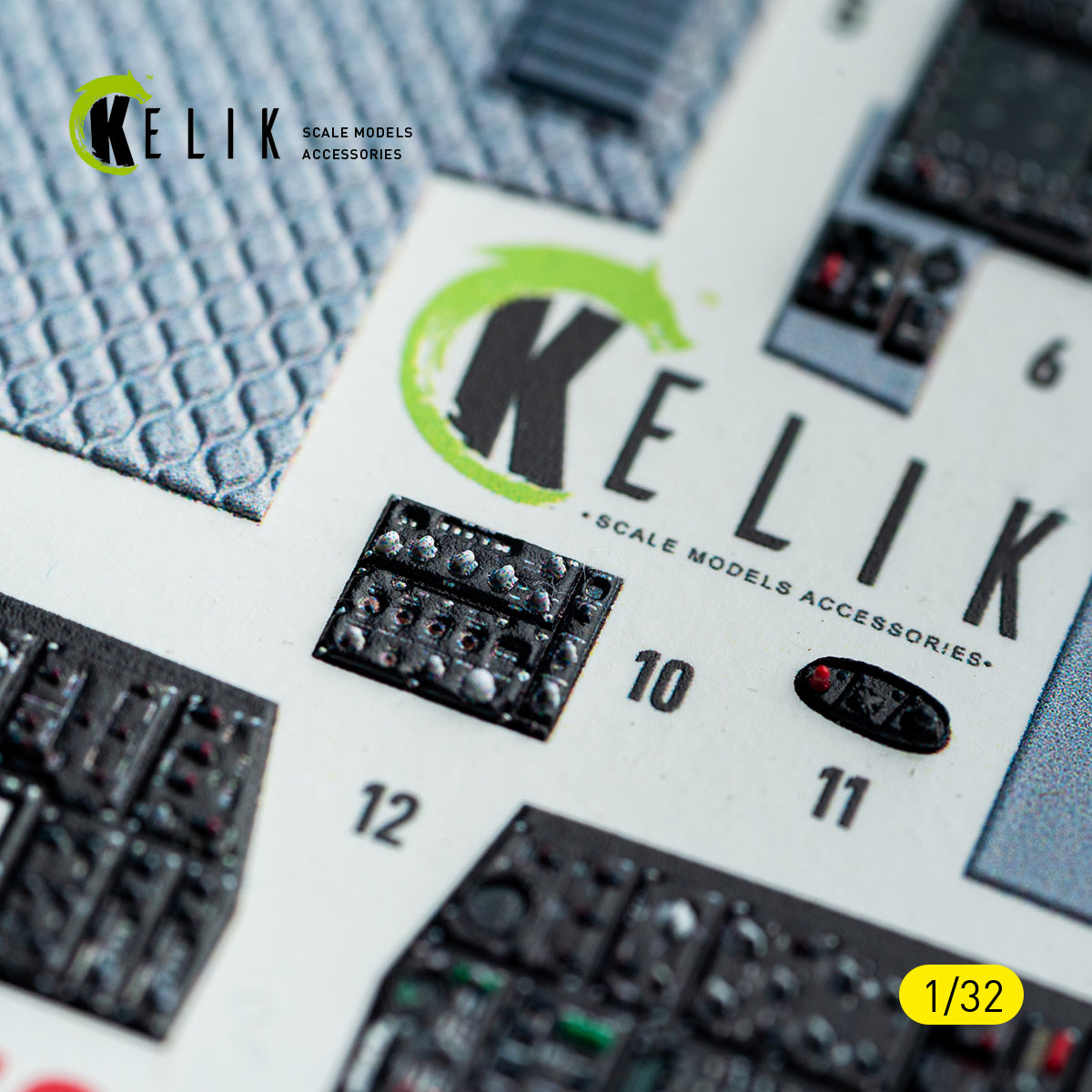 KELIK K32052 F-15C MSIP II - interior 3D decals for Tamiya kit 1/32 – zdjęcie 13