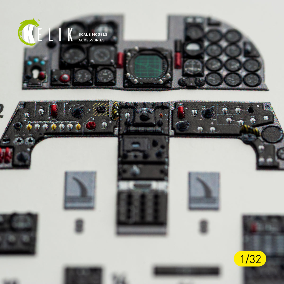 KELIK K32059 F-5F - interior 3D decals for Kitty Hawk/Zimi models kit 1/32 – obrázek 5